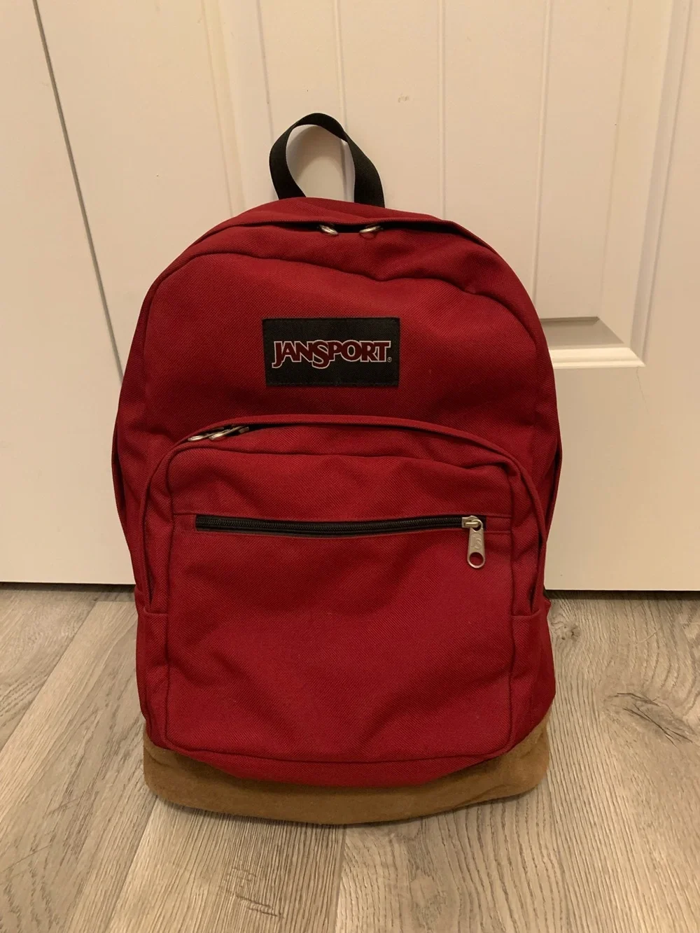 Jansport Red Everyday Backpack with Suede Base